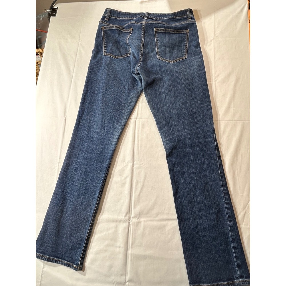 Talbots Heritage Fit Jeans Dark Wash Straight Leg Denim Blue Pants Womens 12